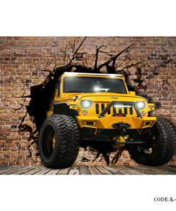 پوستر 3D پارچه ای دیواری طرح ماشین