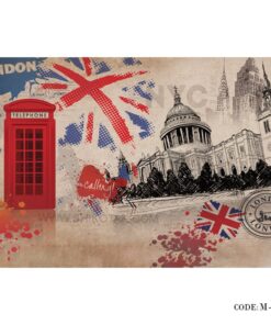 پوستر پارچه ای دیواری سه بعدی طرح LONDEN