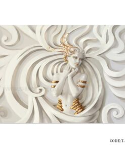 پوستر دیواری سه بعدی پارچه ای طرح پریشان