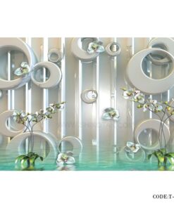 پوستر پارچه ای دیواری 3D طرح حلقه