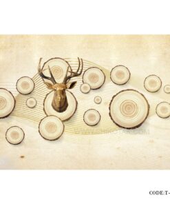 پوستر پارچه ای سه بعدی طرح گوزن