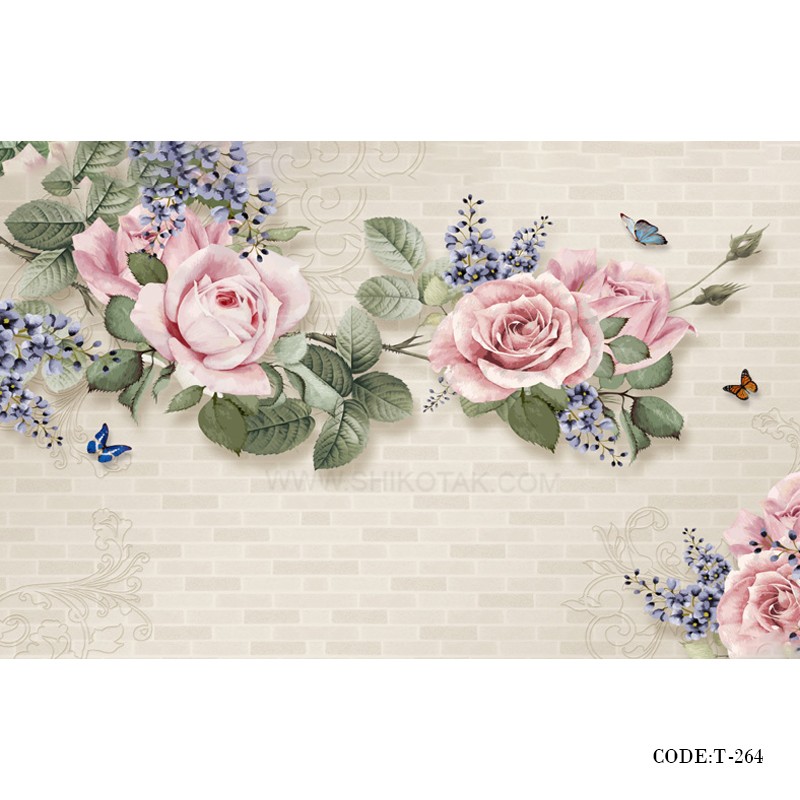 پوستر سه بعدی پارچه ای طرح دیوار