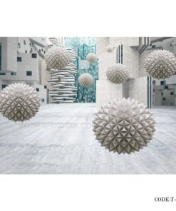پوستر دیواری 3D پارچه ای طرح گوی