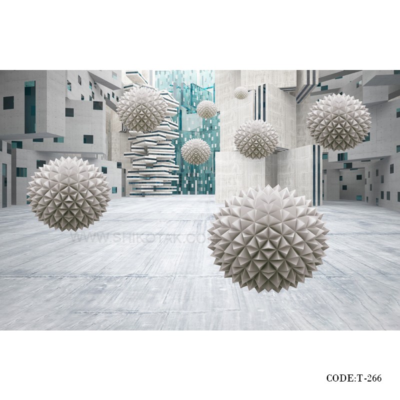 پوستر دیواری 3D پارچه ای طرح گوی