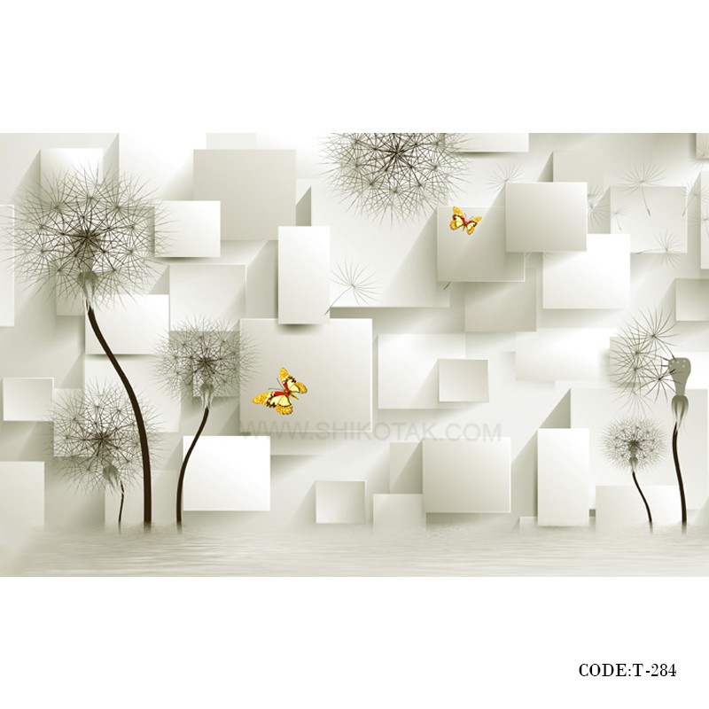 پوستر دیواری 3D پارچه ای طرح قاصدک 2