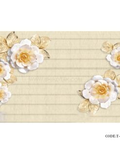 پوستر سه بعدی دیواری پارچه ای طرح گل بهار