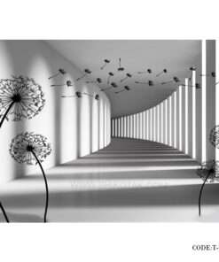 پوستر دیواری سه بعدی پارچه ای طرح باد