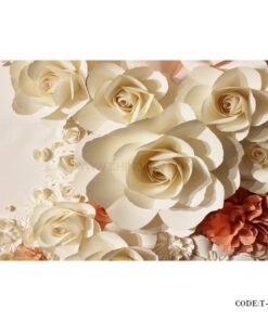 پوستر دیواری 3D پارچه ای طرح ROSE