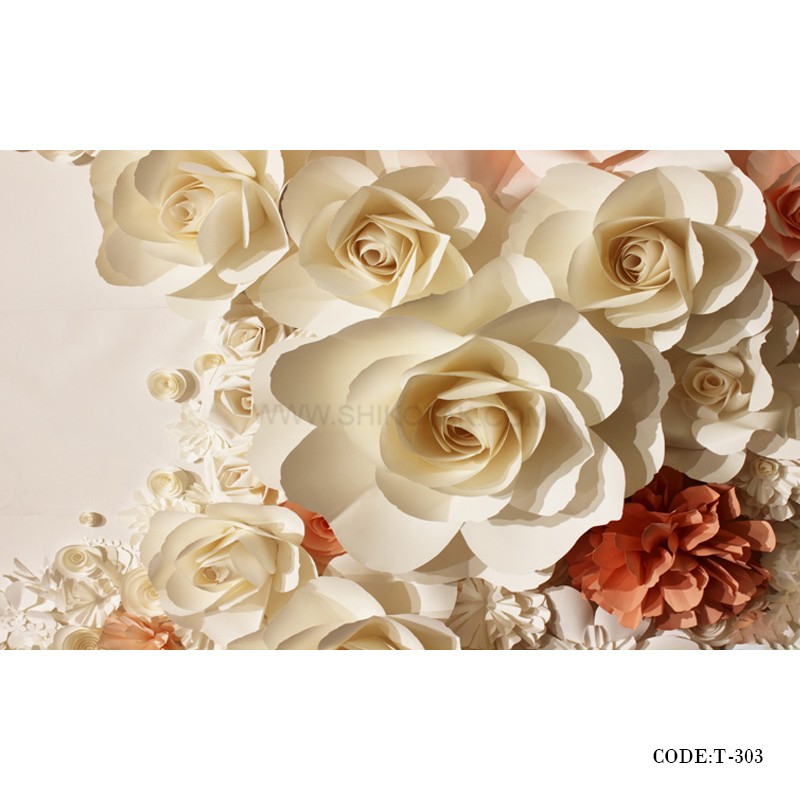 پوستر دیواری 3D پارچه ای طرح ROSE