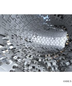 پوستر دیواری پارچه ای سه بعدی طرح پازل