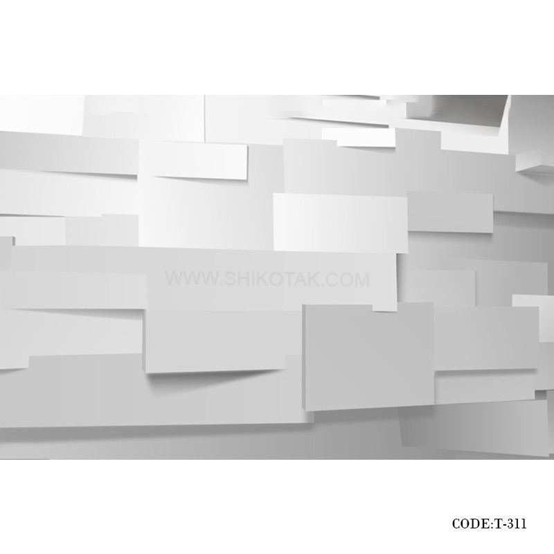 پوستر 3D دیواری پارچه ای طرح دیوار سنگی