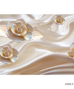 پوستر دیواری سه بعدی پارچه ای طرح ساتن