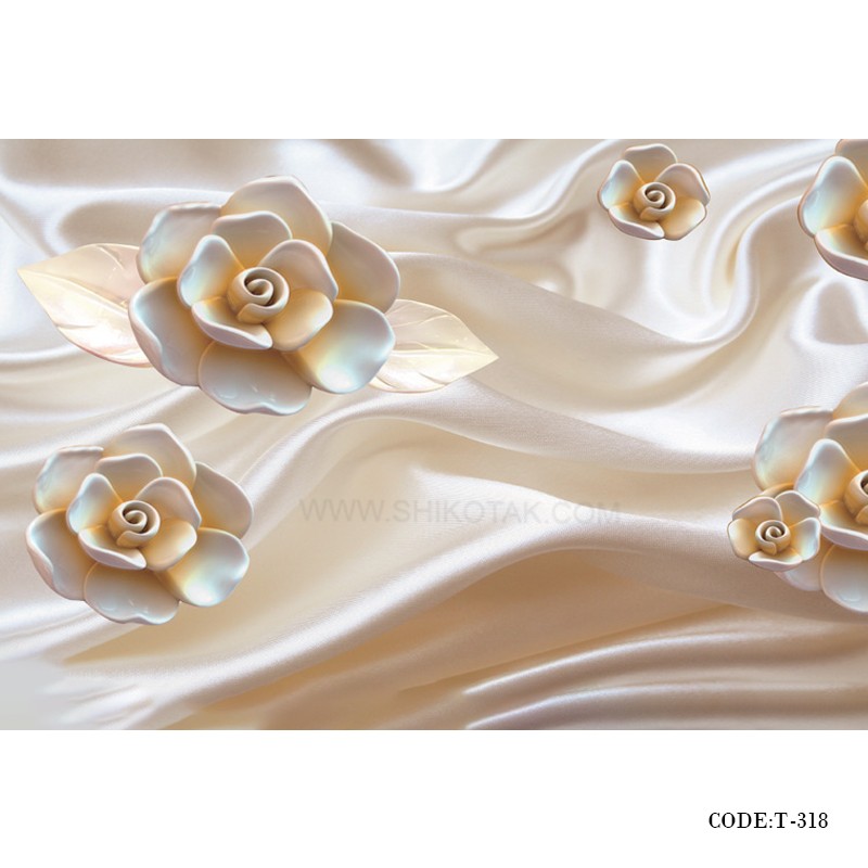 پوستر دیواری سه بعدی پارچه ای طرح ساتن