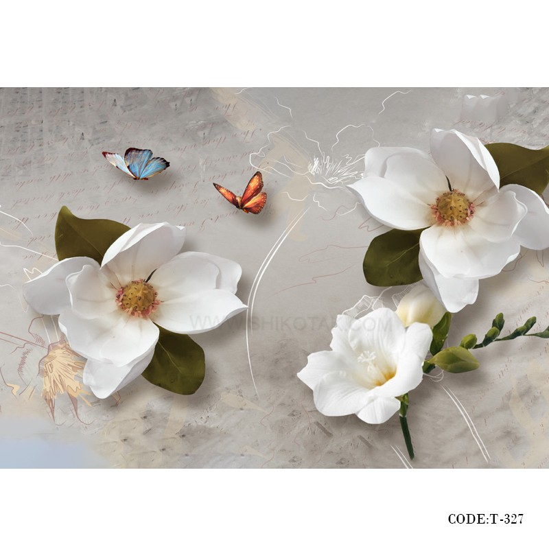 پوستر سه بعدی دیواری پارچه ای طرح بوستان