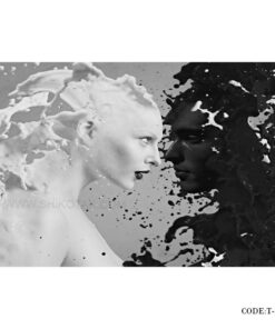 پوستر دیواری پارچه ای سه بعدی طرح خیر و شر