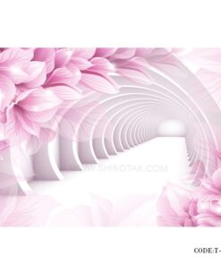 پوستر سه بعدی دیواری کاغذی طرح باغ راه