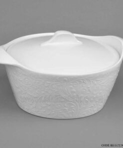 سوپ خوری سرامیکی گرد در دار طرح رویال