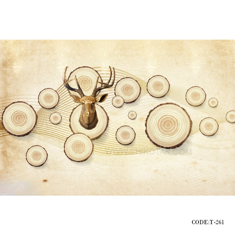 پوستر کاغذی سه بعدی طرح گوزن