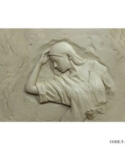 پوستر کاغذی دیواری سه بعدی طرح دختر