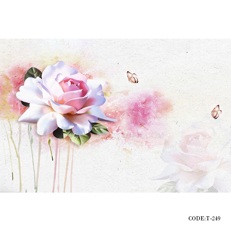 پوستر دیواری کاغذی سه بعدی طرح باغ