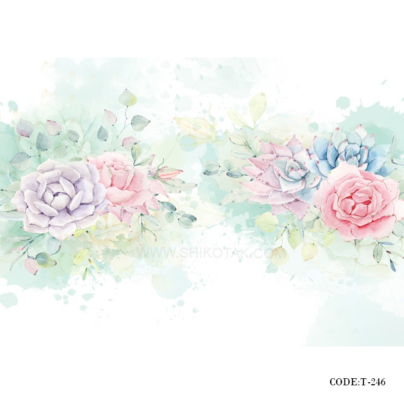 پوستر دیواری سه بعدی کاغذی طرح کوبیسم