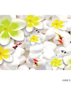 پوستردیواری سه بعدی کاغذی طرح گلهای بهار