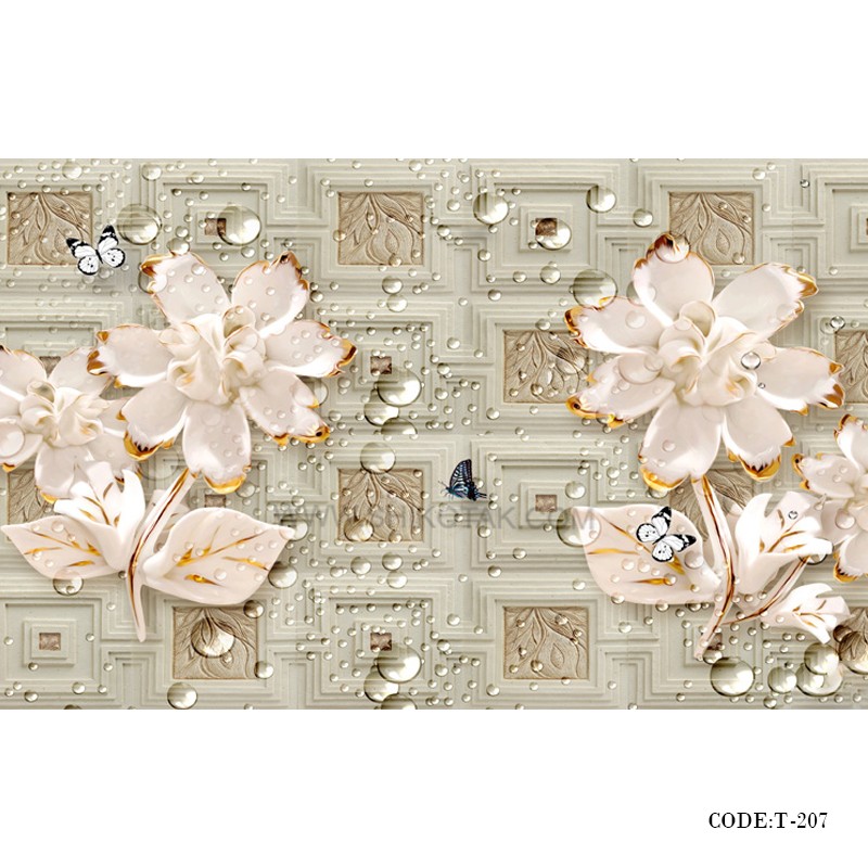 پوستر کاغذی دیواری سه بعدی طرح قطره