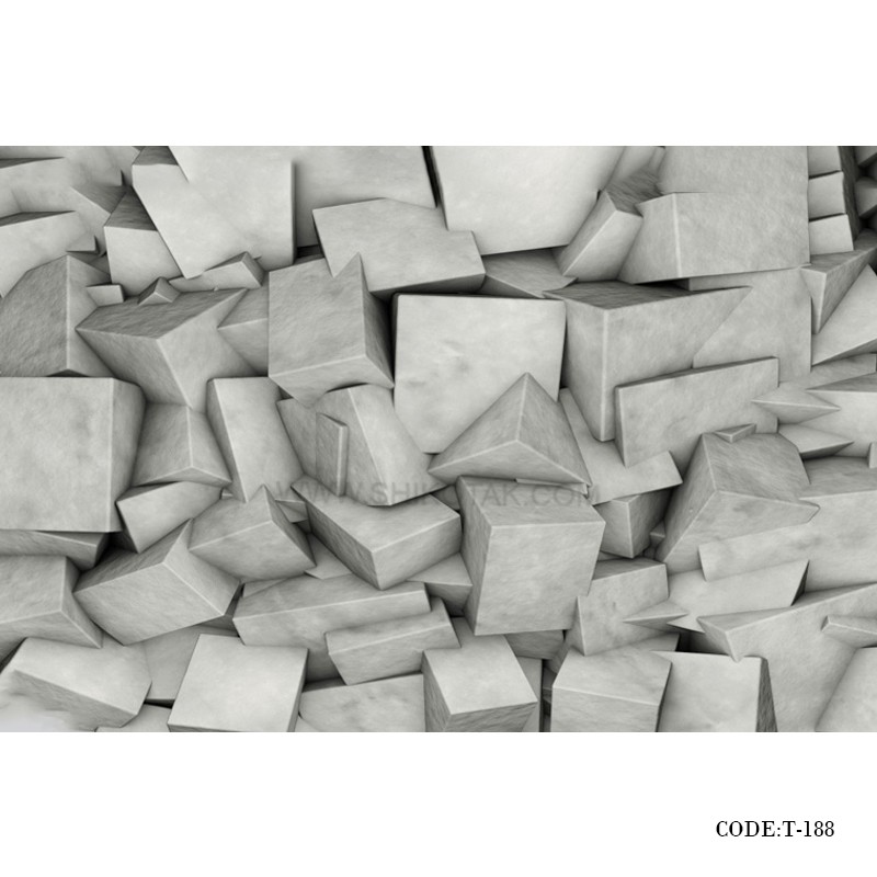 پوستر کاغذی سه بعدی دیواری طرح سنگ
