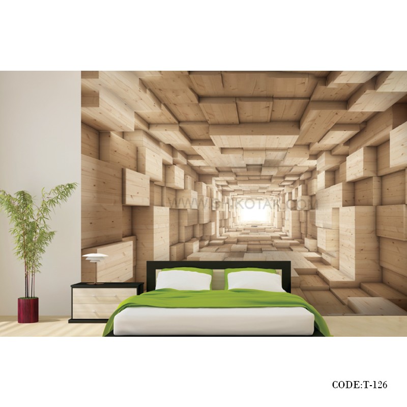 پوستر سه بعدی کاغذی دیواری طرح روزنه