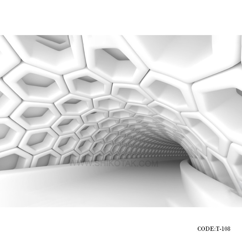 پوستر 3D دیواری کاغذی طرح راه