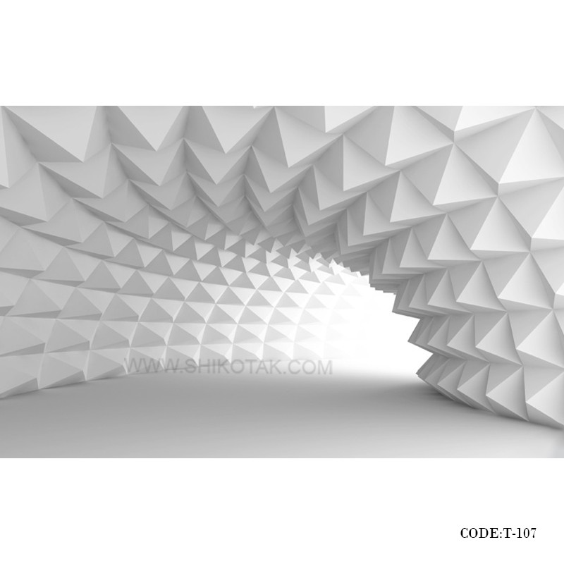 پوستر سه بعدی دیواری کاغذی طرح راه یخی