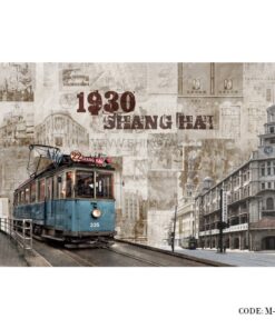پوستر سه بعدی کاغذی دیواری طرح SHANGHAI