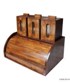 ست پاسماوری و جای نان چوبی مدل اقاقیا