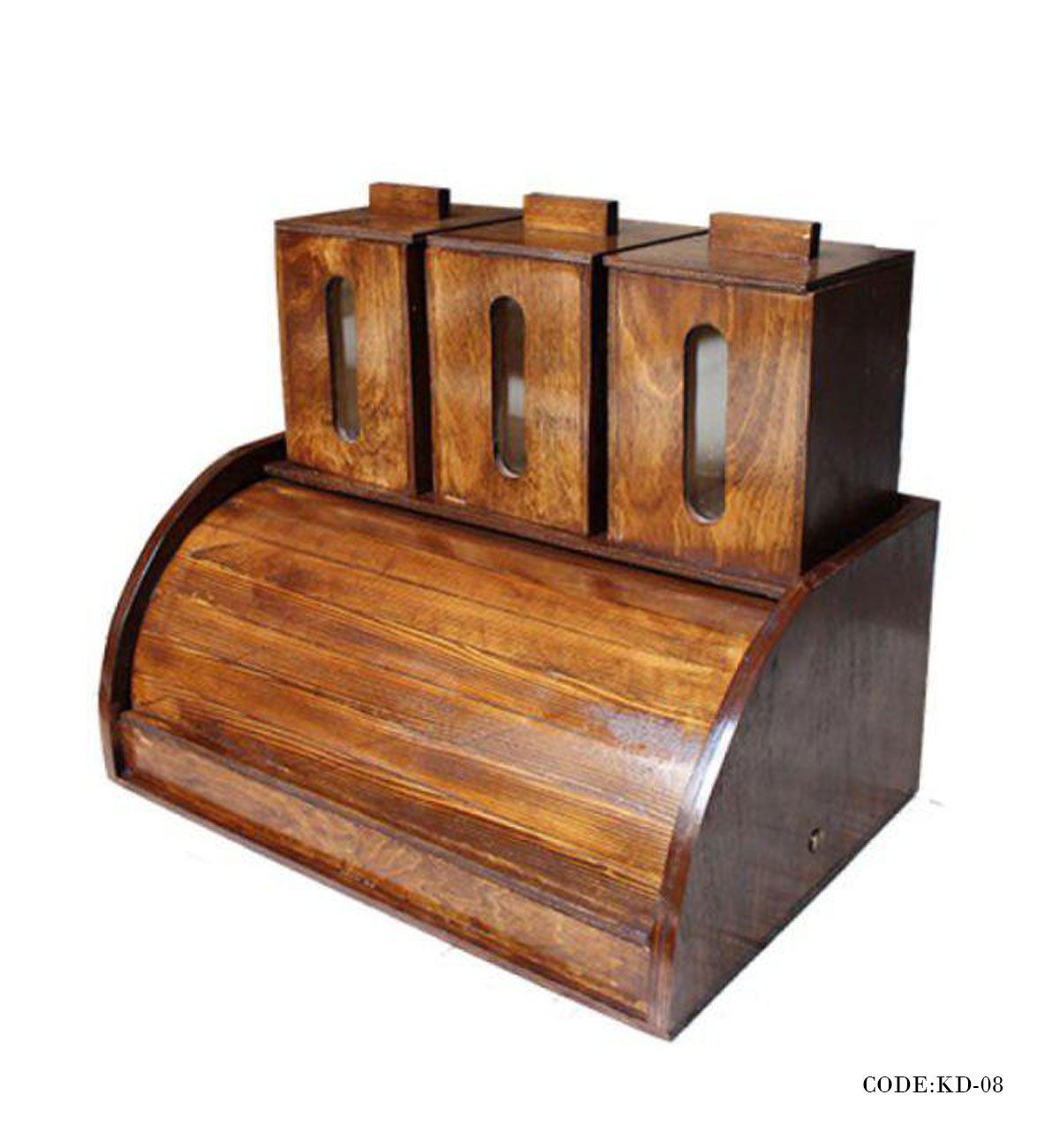 ست پاسماوری و جای نان چوبی مدل اقاقیا