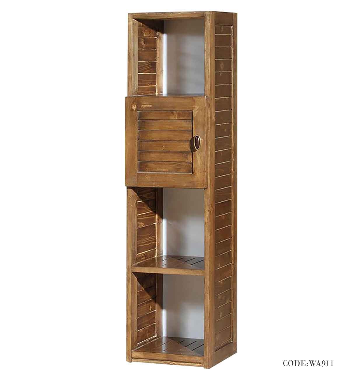 کتابخانه خانگی چوبی مدرن 4 طبقه رکسان