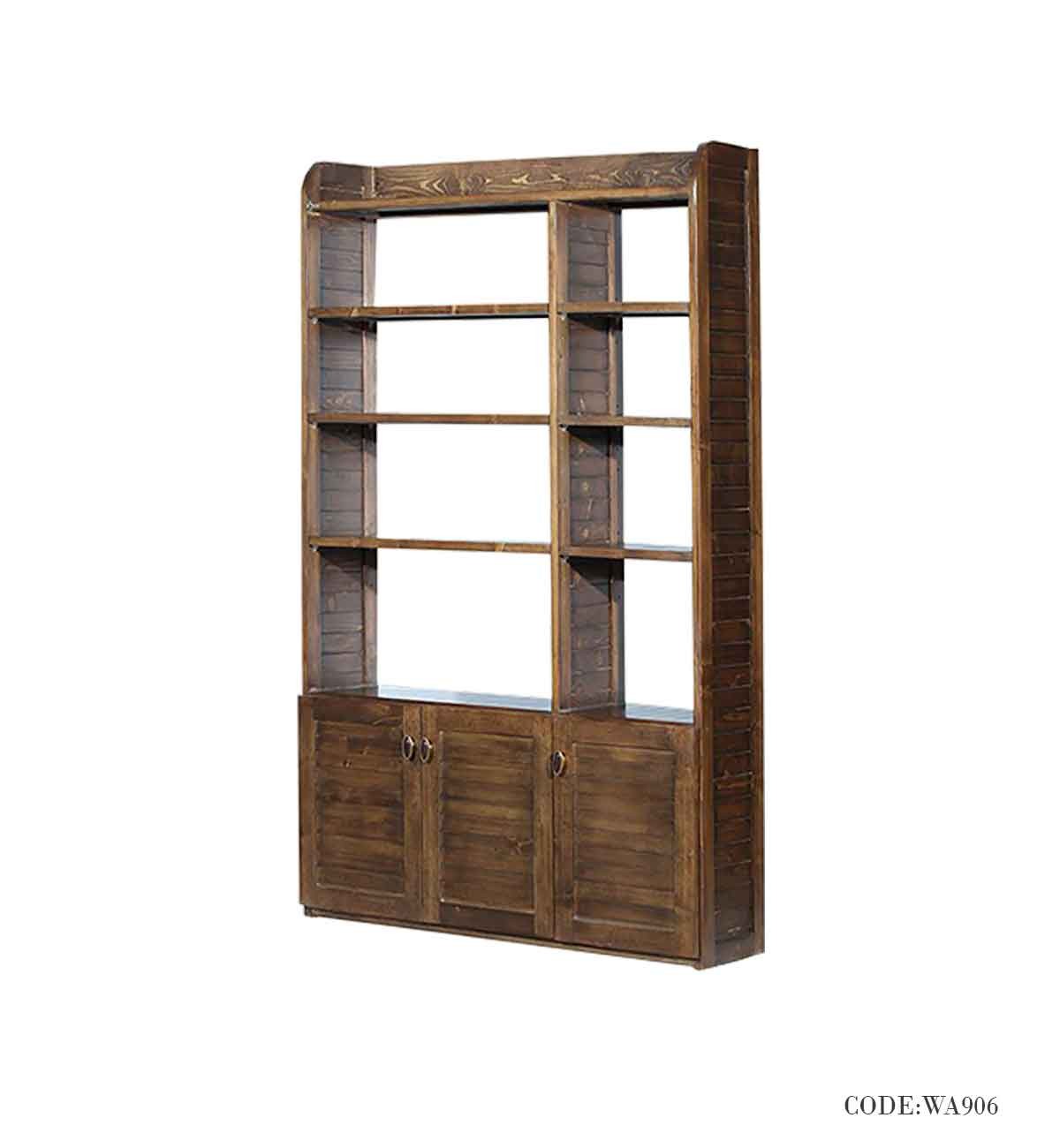 کتابخانه تمام چوب 5 طبقه طرح رومینا