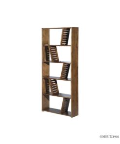 کتابخانه تمام چوب 5 طبقه طرح رادان