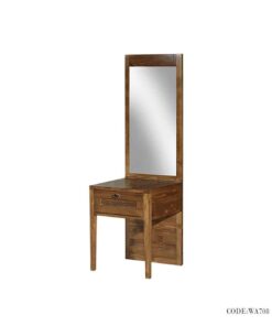 میز آرایش کم جا طرح روژان تمام چوب