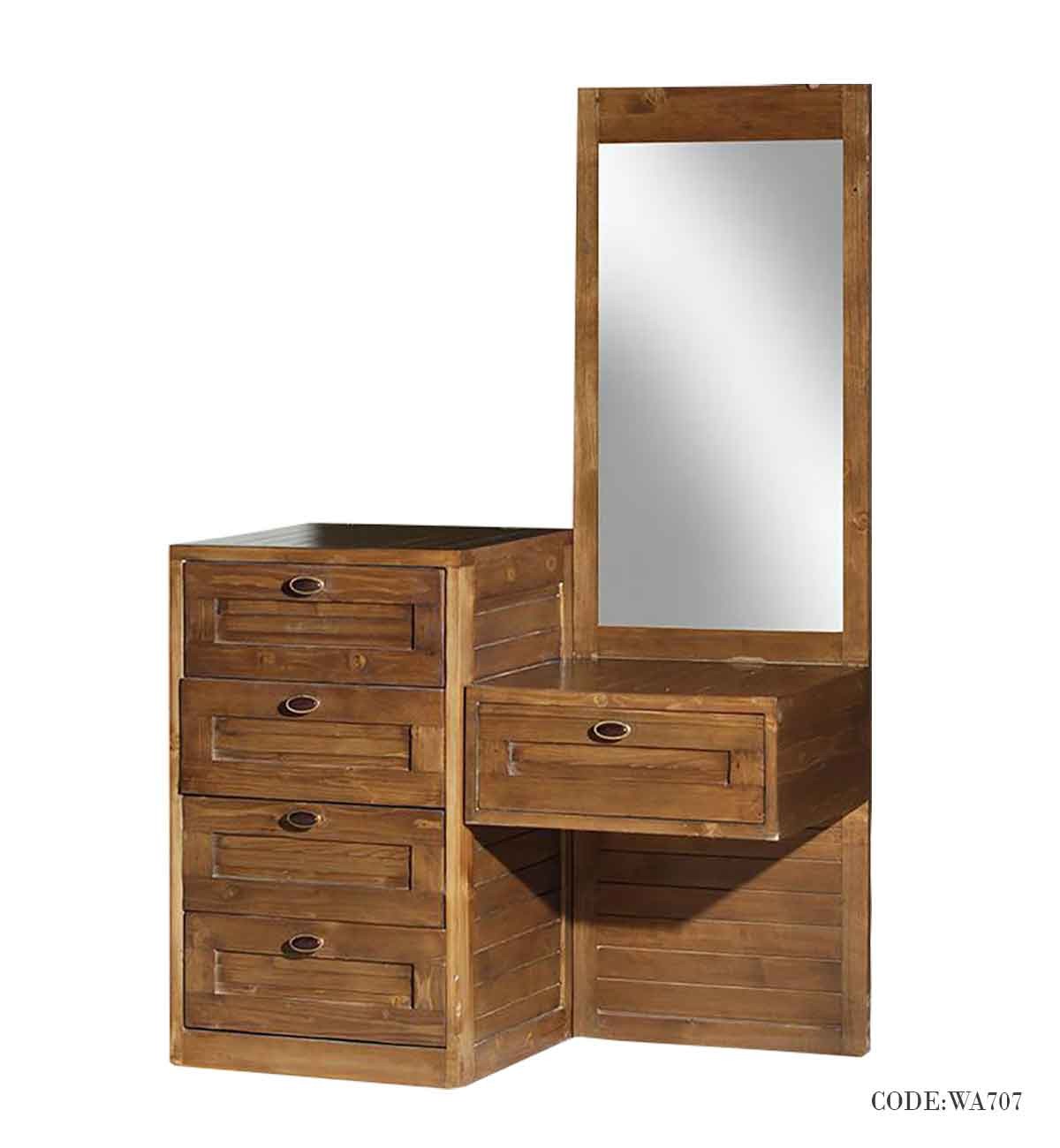 میز آرایش و دراور چوبی طرح روژان