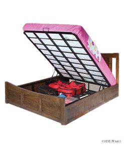 تخت خواب جک دار دونفره چوبی طرح رانا