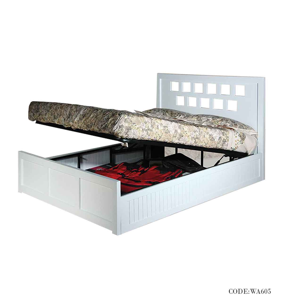 تختخواب دونفره چوبی مدل آذین