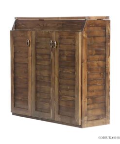 جاکفشی تمام چوب سه در مدل 0108