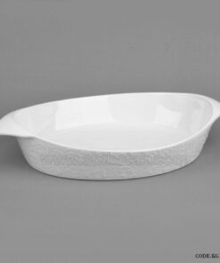 مرغ خوری سرامیکی بیضی طرح رویال