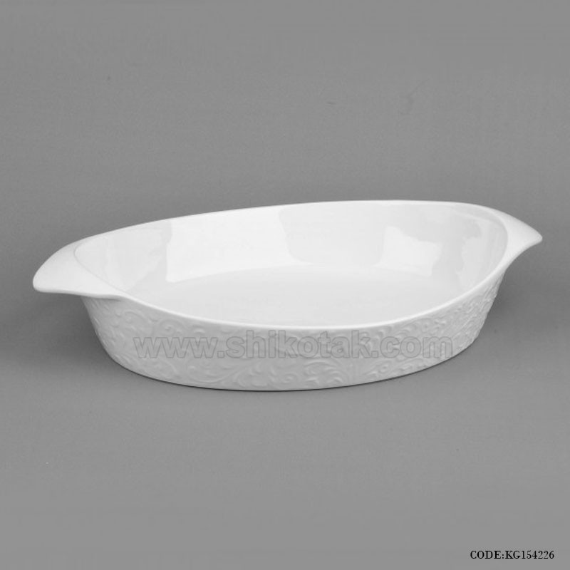 مرغ خوری سرامیکی بیضی طرح رویال