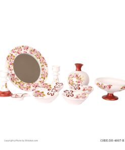 ست هفت سین طرح دو گل با آینه گرد