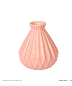 گلدان سرامیکی شیک و تک صورتی سری 125