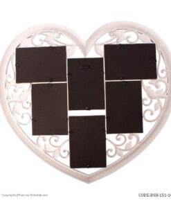 قاب عکس 6تایی پلاستیکی طرح قلب