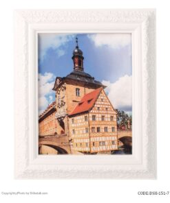 قاب عکس دیواری سفید پلاستیکی مدل آنا