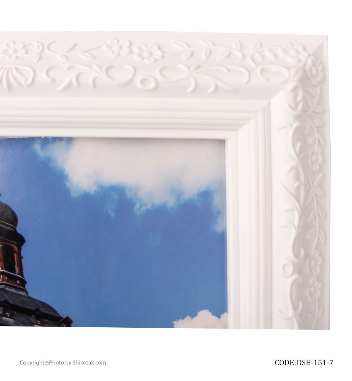 قاب عکس دیواری سفید پلاستیکی مدل آنا