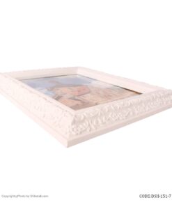 قاب عکس دیواری سفید پلاستیکی مدل آنا